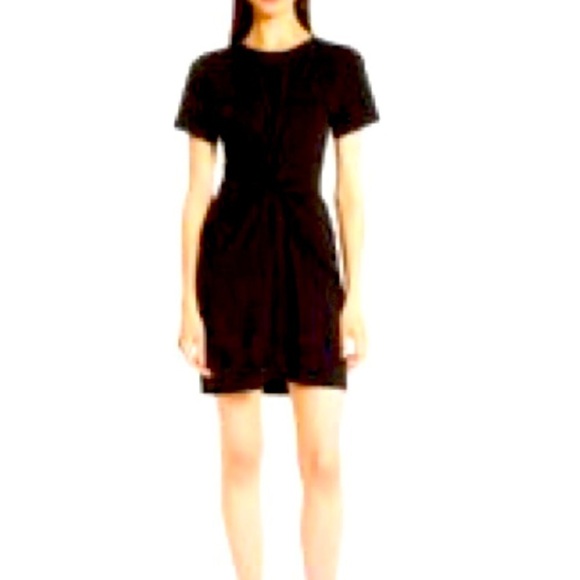 Vena Cava Black Twist Front Dress - Picture 1 of 9
